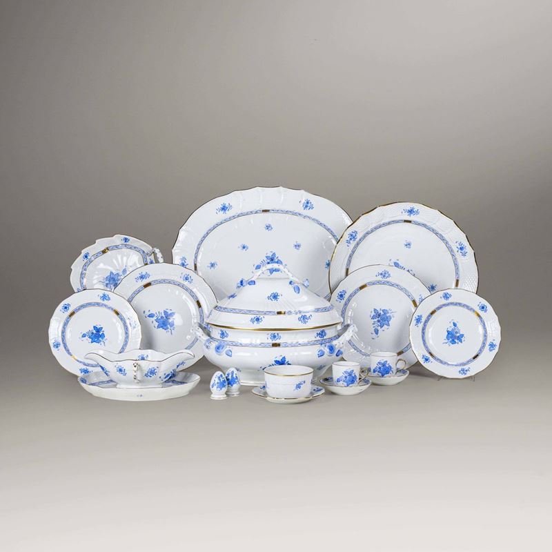 Servizio da tavola “Apponyi Blue” <BR>Ungheria, Herend, seconda metà XX secolo<BR>  - Auction L'Art de la Table - Cambi Casa d'Aste