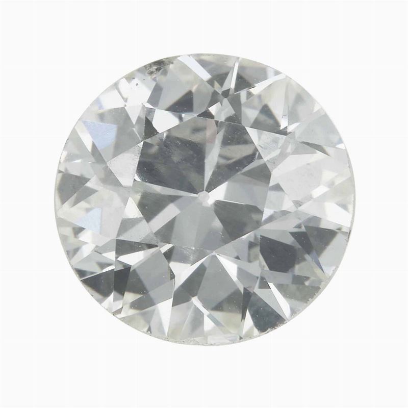 Old European cut diamond weighing 3.85 carats. Gemmological Report R.A.G. Torino n. DV22159  - Auction Fine Jewels - Cambi Casa d'Aste