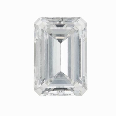 Diamante Taglio Smeraldo di Ct 4.06, Colore G, Caratteristiche Interne Vvs2, Fluorescenza None