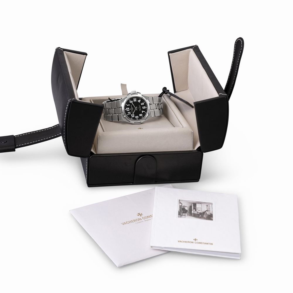 Vacheron & Constantin - Overseas Ref 42042 in Acciaio, Movimento Automatico, Quadrante Nero con N...