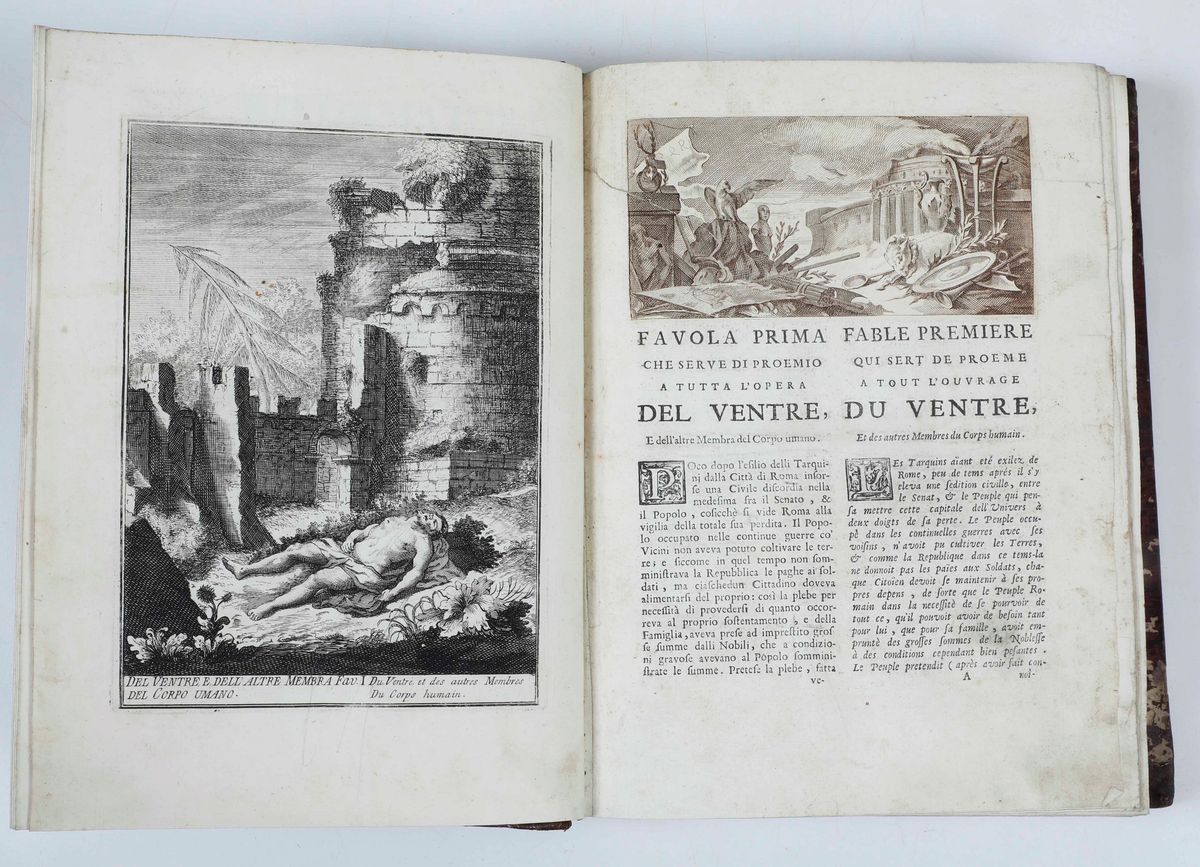 Giorgio Fossati 1706 -1778 Raccolta di Varie Favole... Venezia, Carlo Pecora, 1744.