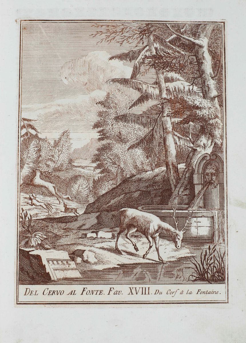 Giorgio Fossati 1706 -1778 Raccolta di Varie Favole... Venezia, Carlo Pecora, 1744.
