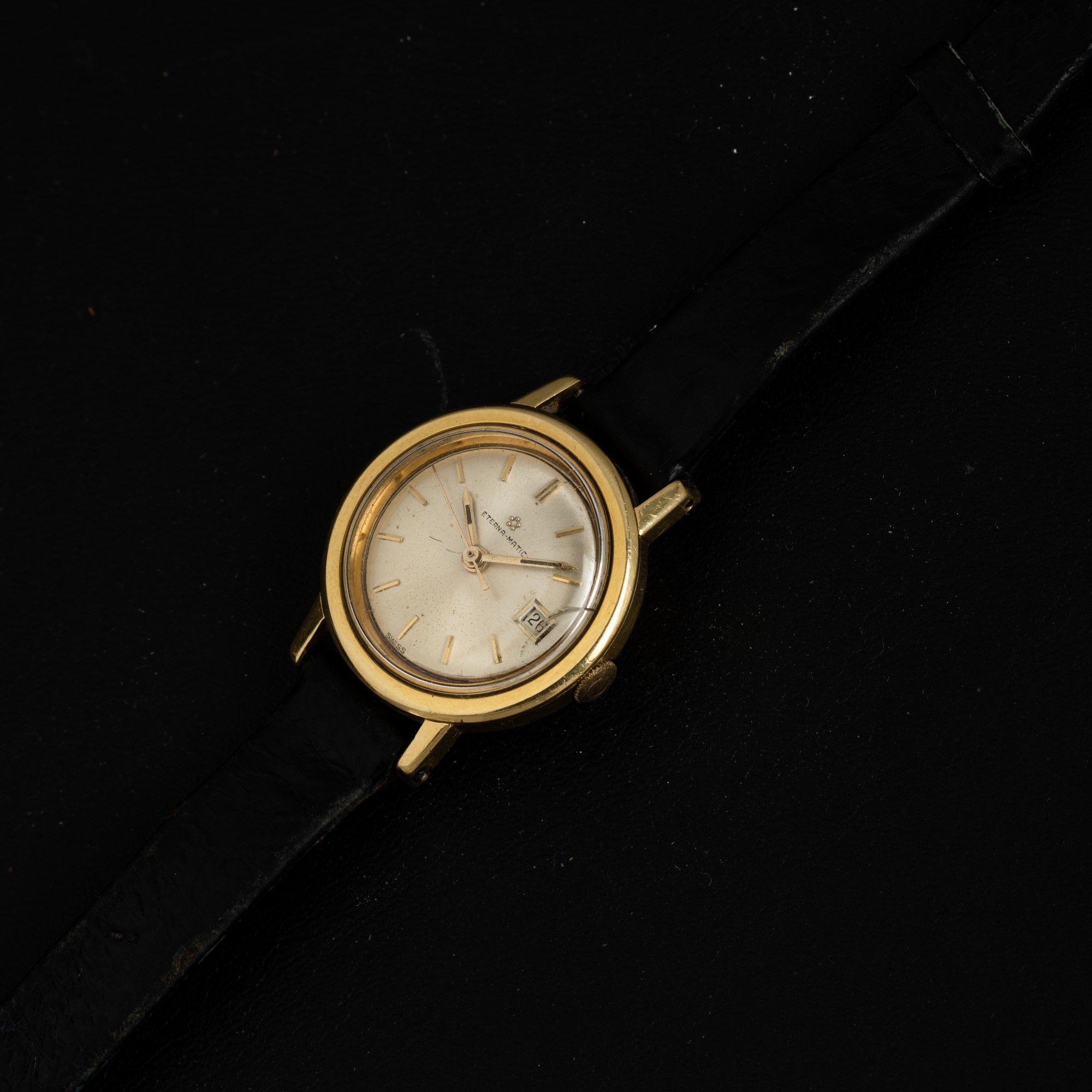 Eterna-matic - Orologio da Donna in Oro Giallo 18k Carica Automatica con Datario, Scatola Origina...