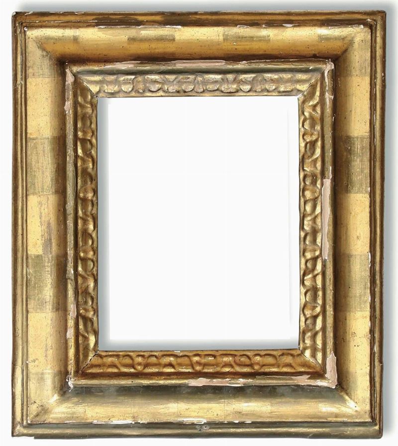 Cornice dorata con battuta intagliata, Italia centrale XVIII secolo  - Auction Frames - Cambi Casa d'Aste