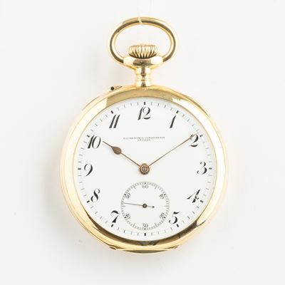 Vacheron & Constantin Orologio da Tasca in Oro Giallo 18 Kt , 1912 Circa, Carica a Remontoir, Mov...