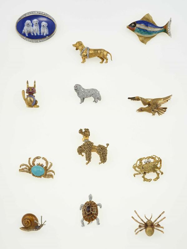 Collection of animalier jewels