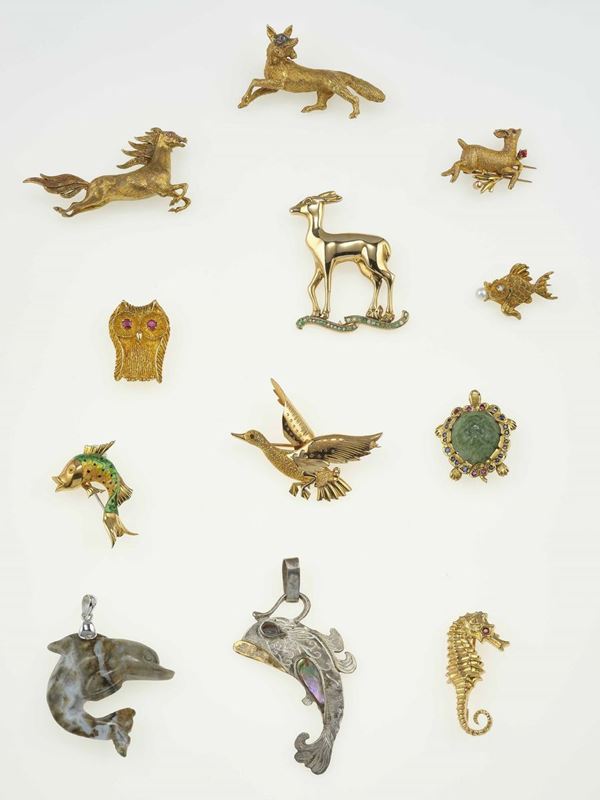 Collection of animalier jewels