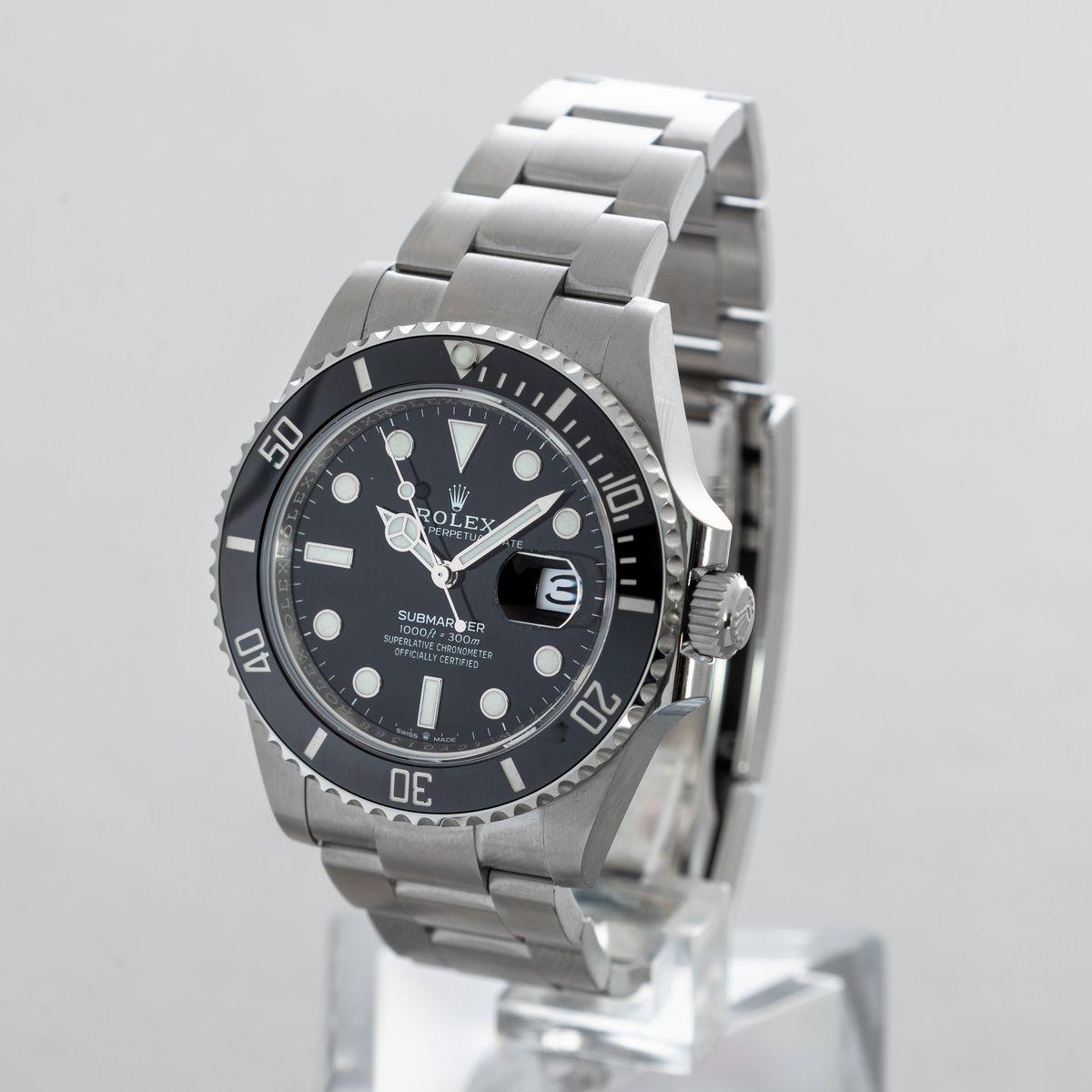 Rolex - Submariner Ref 126610ln Automatico con Datario Cassa in Acciaio e Bracciale Oyster, Accom...