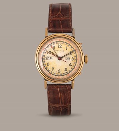 Movado - Orologio da Polso in Oro 14k, Carica Manuale con Triplo Calendario con Quadrante Fanè e ...