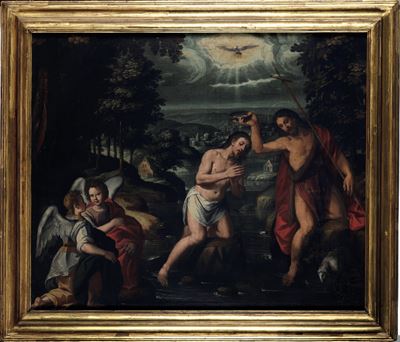 Giulio Bruno (attivo in Liguria e in Piemonte nella Prima Metà del XVII Secolo) Battesimo di Cris...