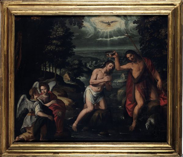 Giulio Bruno (attivo in Liguria e in Piemonte nella prima metà del XVII secolo) Battesimo di Cristo