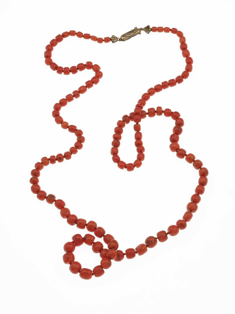Coral necklace  - Auction Jewels - Cambi Casa d'Aste
