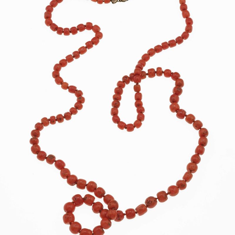Coral necklace  - Auction Jewels - Cambi Casa d'Aste