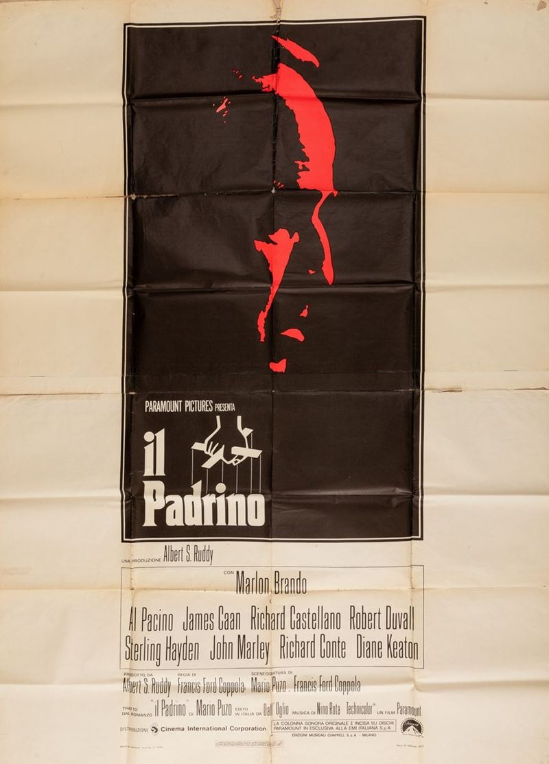 Sandro Simeoni : Il Padrino (The Godfather)  - Auction POP Culture and Vintage Posters - Cambi Casa d'Aste