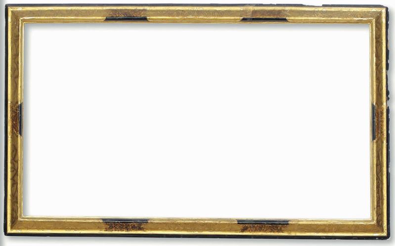 Cornice in legno intagliato, dorato e inciso. Marche metà XVIII secolo  - Auction Frames - Cambi Casa d'Aste