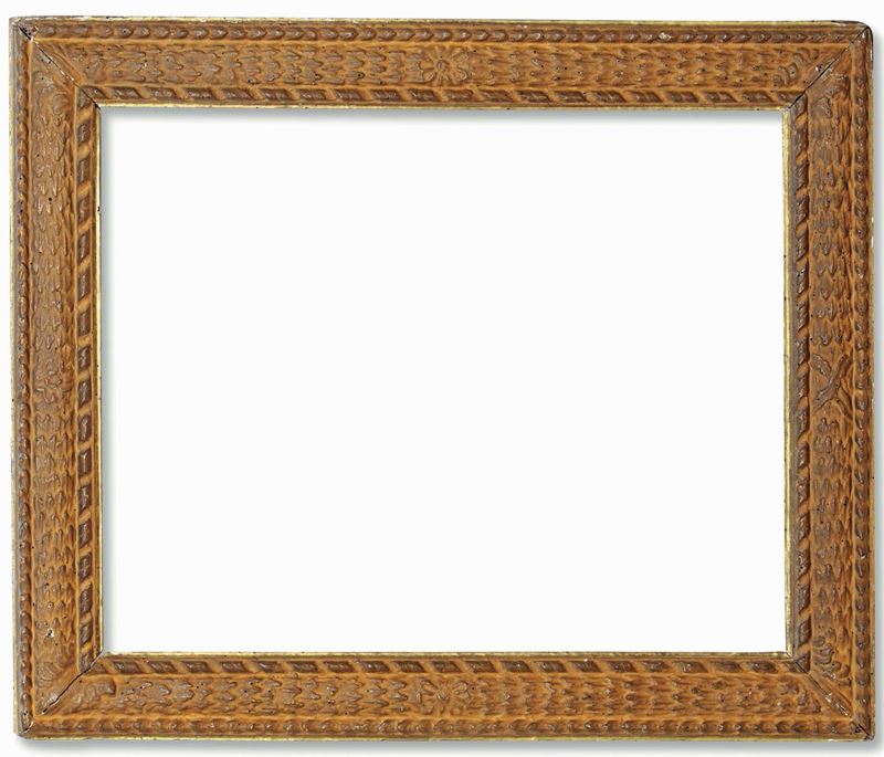 Cornice in legno intagliato, laccato e dorato. Veneto XVIII secolo  - Auction Frames - Cambi Casa d'Aste