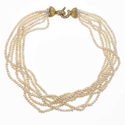 Collana a Più Fili di Perle