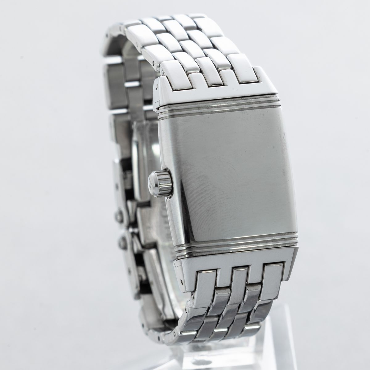 Jaeger Lecoultre - Reverso Grand Sport Impermeabile in Acciaio, Quadrante Nero con Numeri Arabi D...