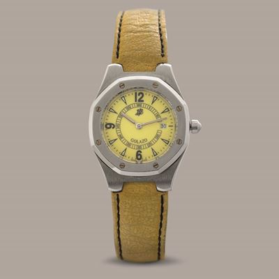 Audemars Piguet - Royal Oak "golazo" Lady in Acciaio, Quadrante Giallo Personalizzato e Incisione...