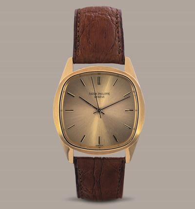 Patek Philippe - Ellipse Ref. 3585, Automatico, Oro Giallo 18k, Quadrante Champagne con Indici Ap...