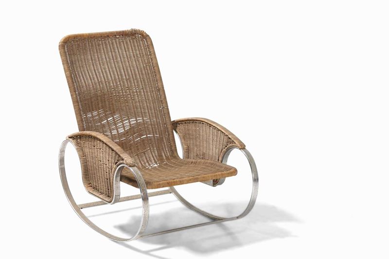 Poltrona a dondolo  - Auction 20th century furniture - Cambi Casa d'Aste