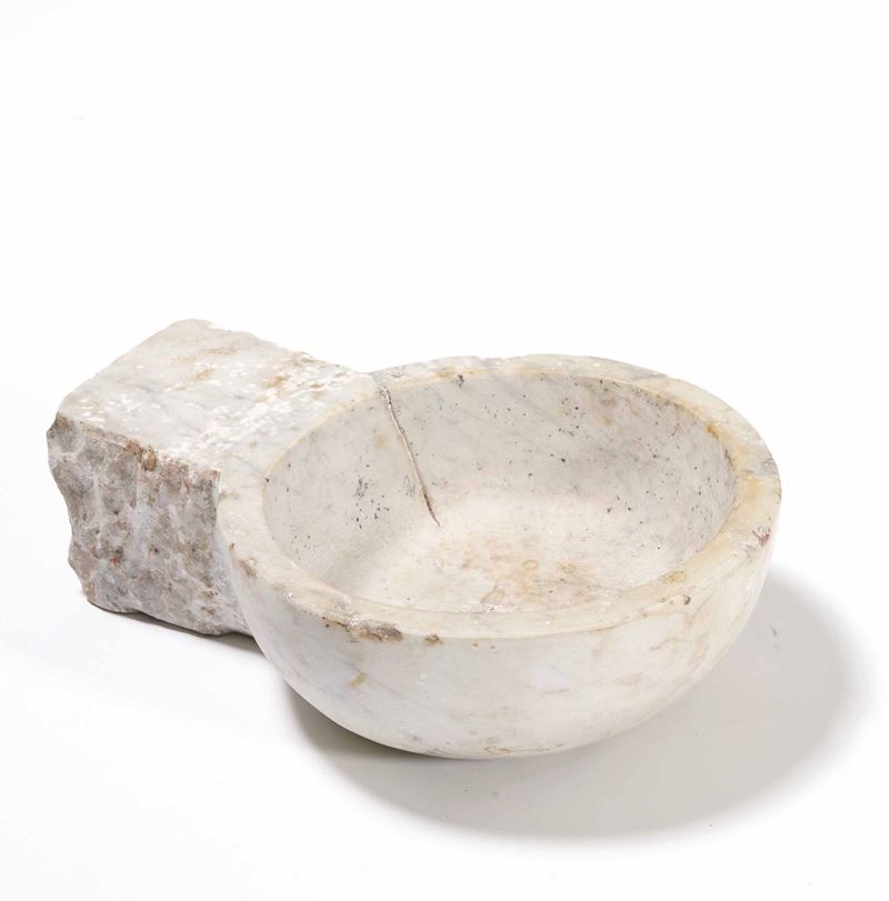 Vaschetta in marmo bianco  - Auction Antique January - Cambi Casa d'Aste