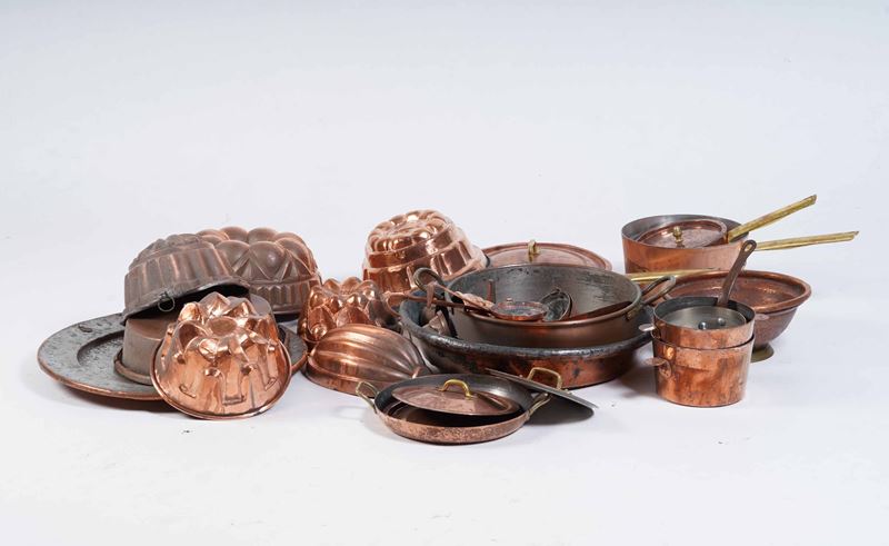 Lotto di oggetti in rame  - Auction Antiquariato - Cambi Casa d'Aste