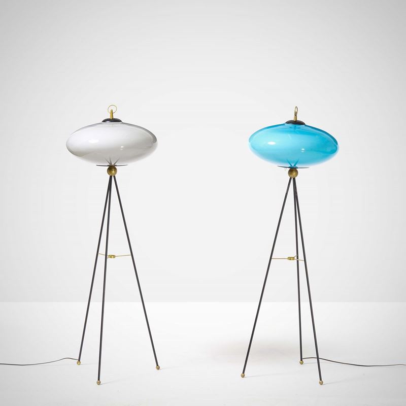 Due lampade da terra  - Asta Design - Cambi Casa d'Aste