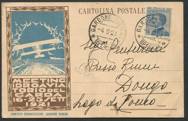 1921, Cartolina del Comitato Organizzatore di Gardone Riviera,