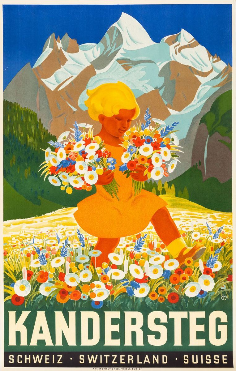 Carl Moss : Kandersteng  - Auction POP Culture and Vintage Posters - Cambi Casa d'Aste