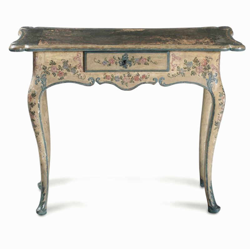 Scrittoio in legno laccato. Genova XVIII secolo  - Asta Dimore Italiane - Cambi Casa d'Aste