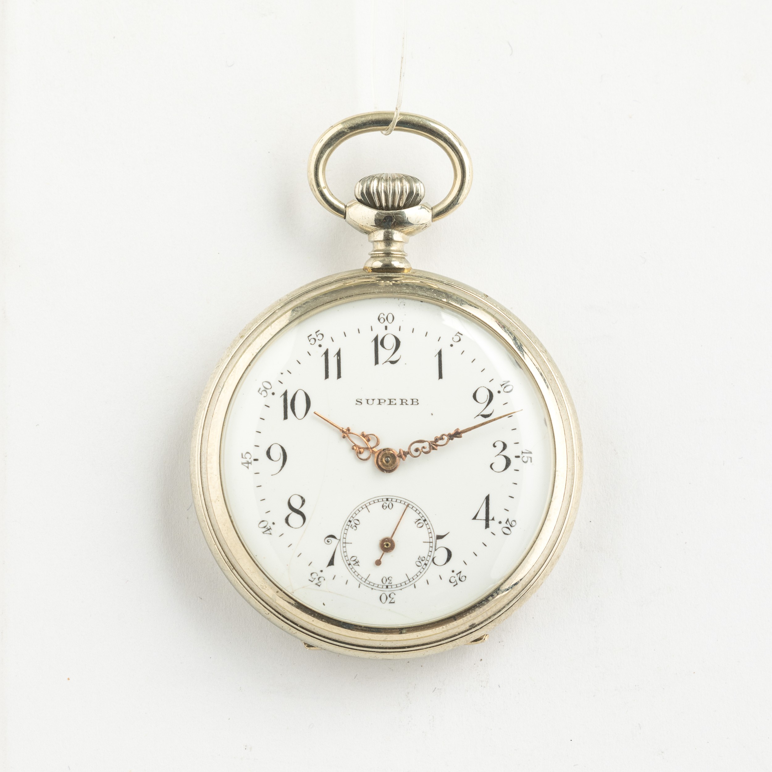 Lotto di Tre Catene in Argento Fine XIX Secolo di Cui una Albertina, e un Orologio da Tasca a Rem...