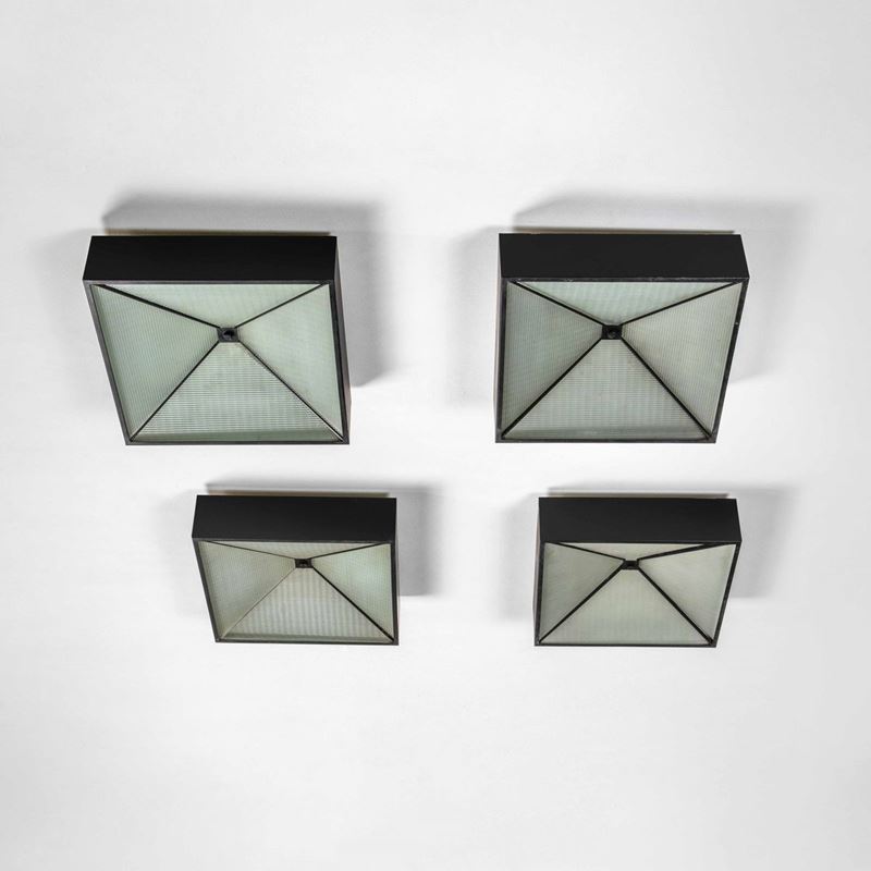 Max Ingrand : Quattro plafoniere mod. 2366  - Auction Fine Design - Cambi Casa d'Aste