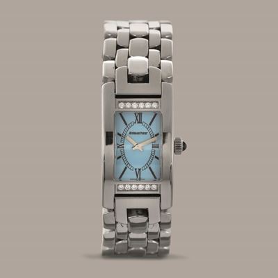 Audemars Piguet - Promesse, in Acciaio con Brillanti, Quadrante Azzurro con Numeri Romani, Movime...