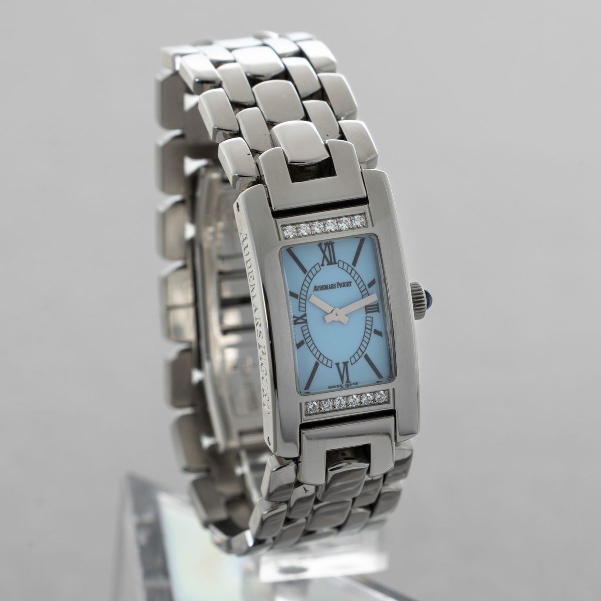 Audemars Piguet - Promesse, in Acciaio con Brillanti, Quadrante Azzurro con Numeri Romani, Movime...