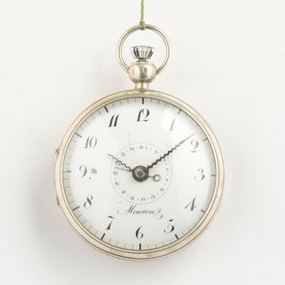 Movimento Firmato “meuron”, 1800 Circa. Suoneria Quarti su Gong con Scappamento a Verga, Montato ...