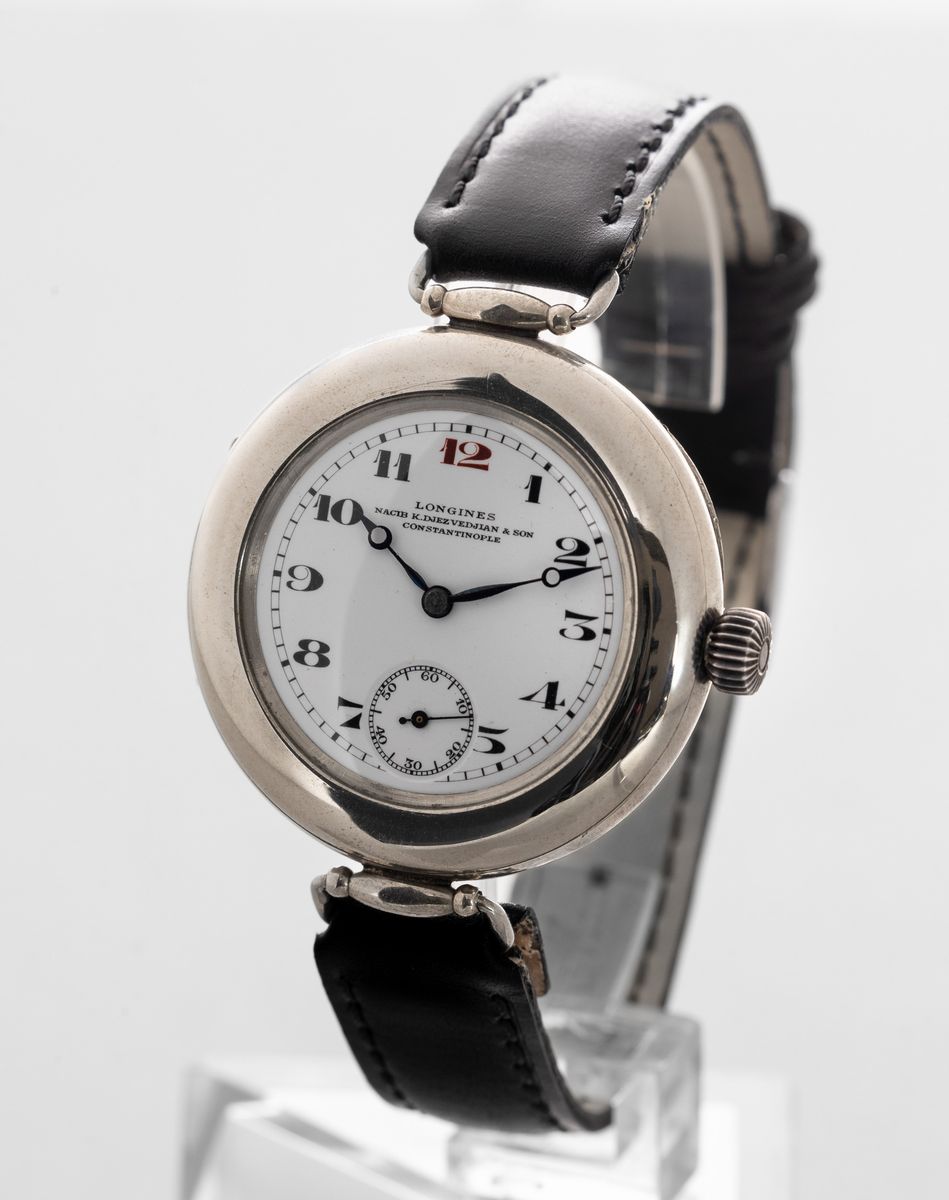 Longines - Oversize con Doppia Cassa a Cerniera in Acciaio e Anse Snodate, Carica Manuale e Quadr...