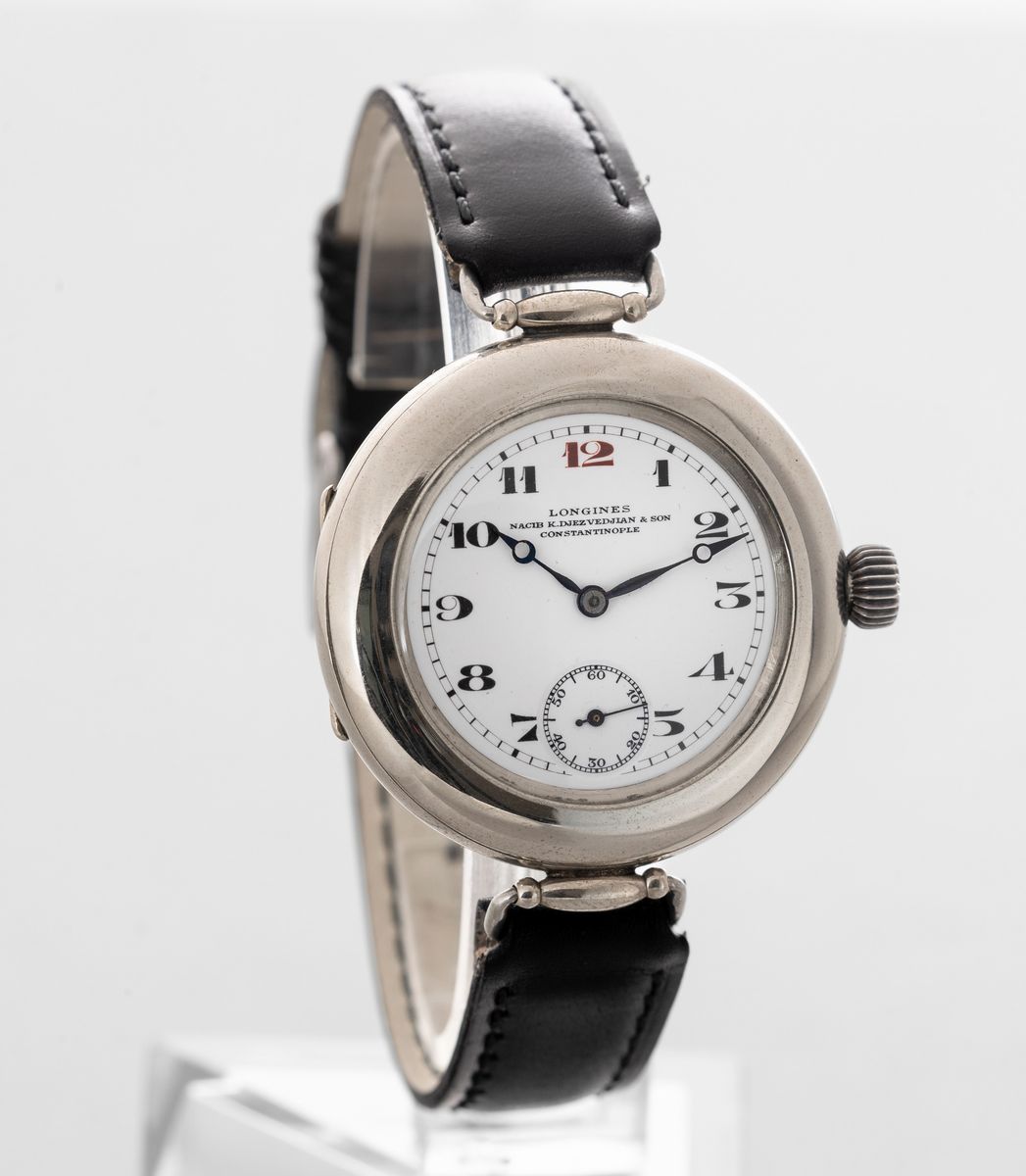Longines - Oversize con Doppia Cassa a Cerniera in Acciaio e Anse Snodate, Carica Manuale e Quadr...