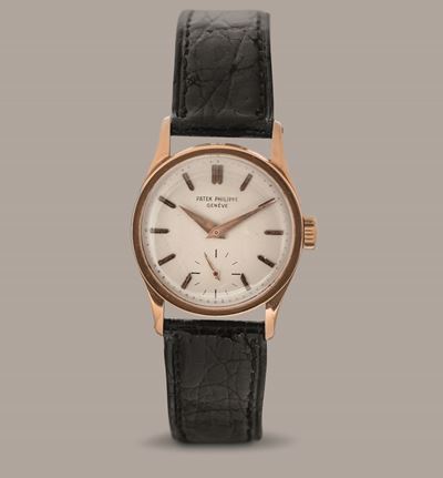 Patek Philippe - Calatrava Ref. 96 in Oro Rosa 18k, Quadrante Argentè con Piccoli Secondi al Sei,...