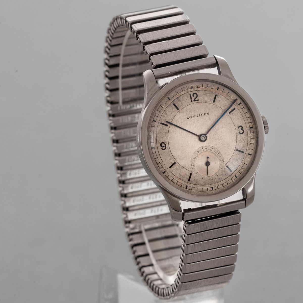 Longines - Calatrava Cassa in Acciaio con Fondello a Scatto, Quadrante Bitonale con Cifre Arabe, ...