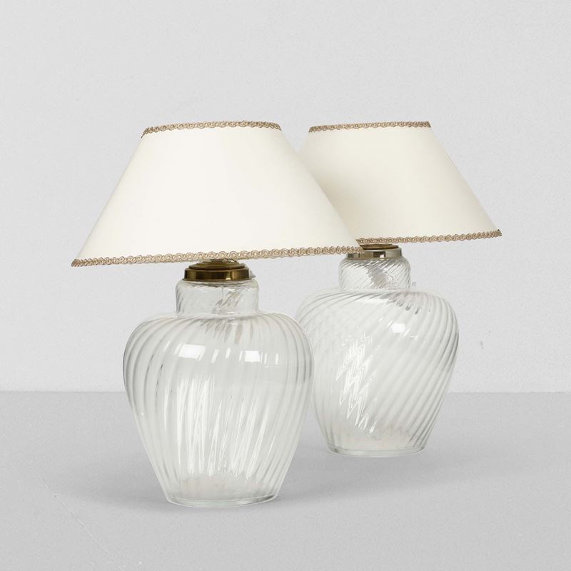 Tommaso Barbi : Due lampade da tavolo  - Auction 20th century furniture - Cambi Casa d'Aste