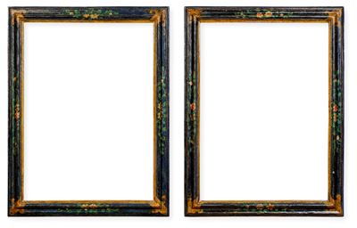 Coppia di Cornici in Legno Dipinto. Venezia XVIII Secolo