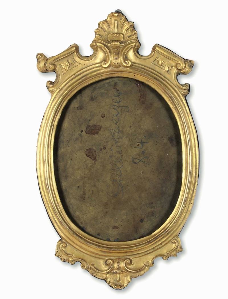 Cornice ovale in rame. Italia centrale XVIII secolo  - Asta Cornici Antiche - Cambi Casa d'Aste