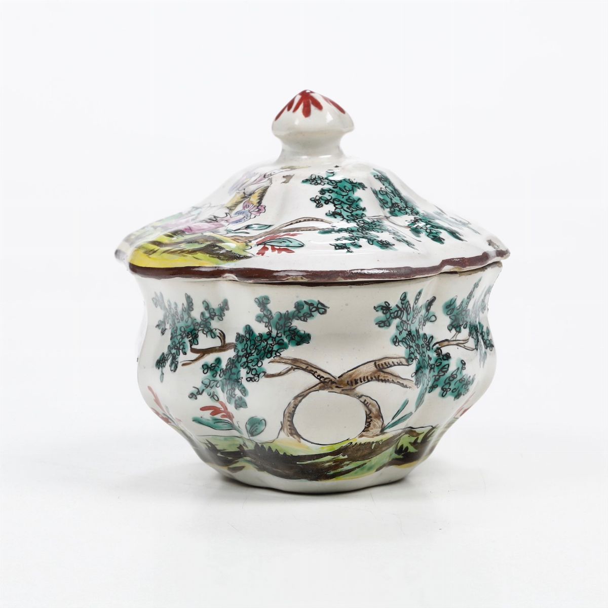 Zuccheriera con Coperchio Milano, Manifattura Felice e Giuseppe Maria Clerici, 1760-1780