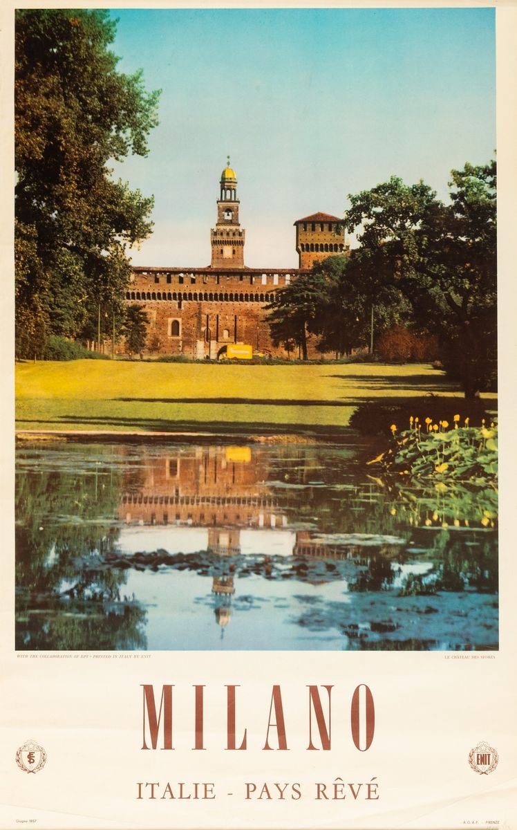 Milano Castello Sforzesco - ENIT  - Auction POP Culture and Vintage Posters - Cambi Casa d'Aste