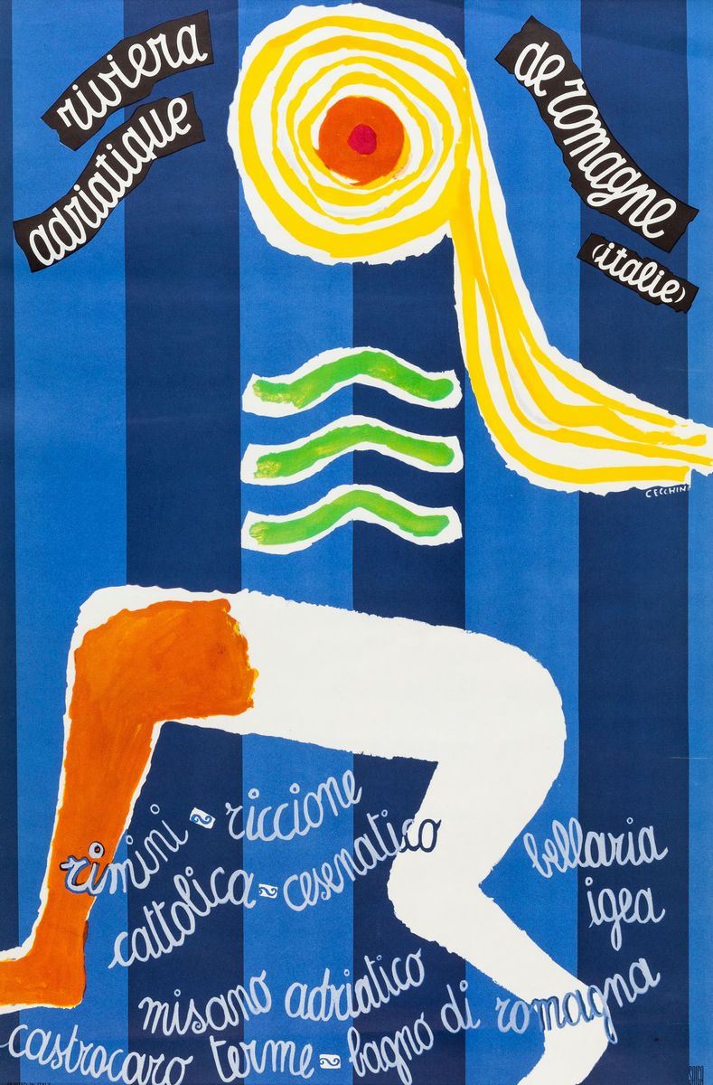 Cecchini Loris : Riviera Adriatica  - Auction POP Culture and Vintage Posters - Cambi Casa d'Aste