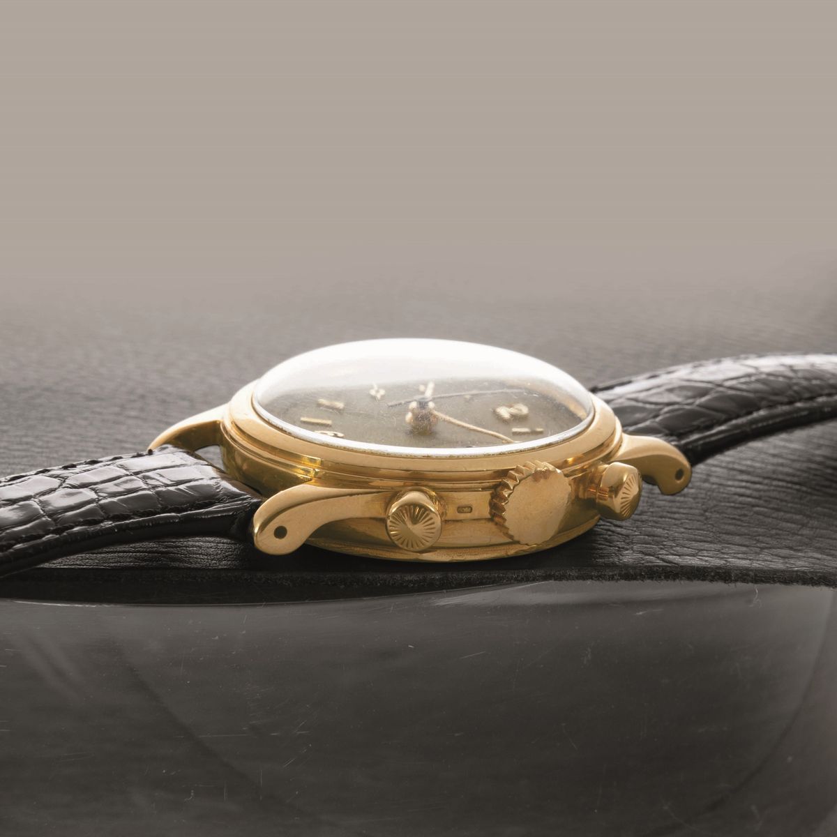 Patek Philippe - Rarissimo "tasti Tondi" Ref 1463 in Oro Giallo 18k con Indici Index e Numeri Ara...
