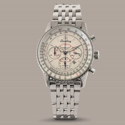 Breitling - Navitimer Montbrilliant A41030, Cronografo Tre Contatori Com Datario, Tasti a Pompa G...