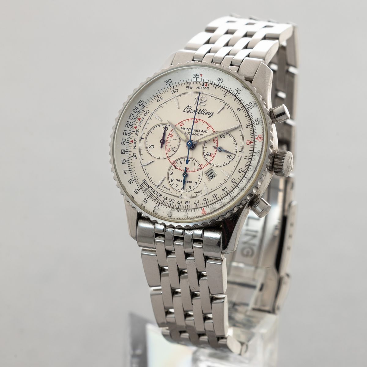 Breitling - Navitimer Montbrilliant A41030, Cronografo Tre Contatori Com Datario, Tasti a Pompa G...