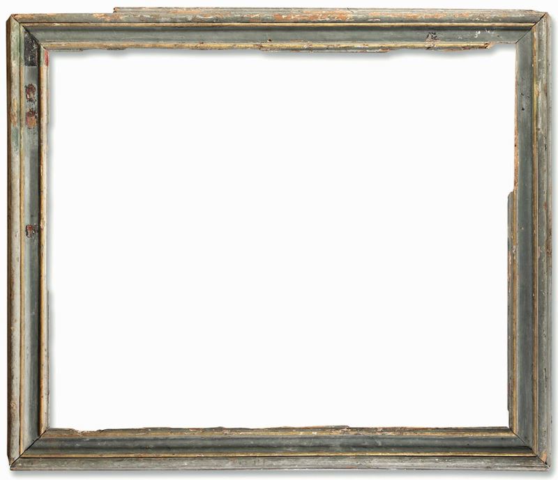 Cornice a cassetta laccata con profili dorati. Italia XVII secolo  - Auction Frames - Cambi Casa d'Aste